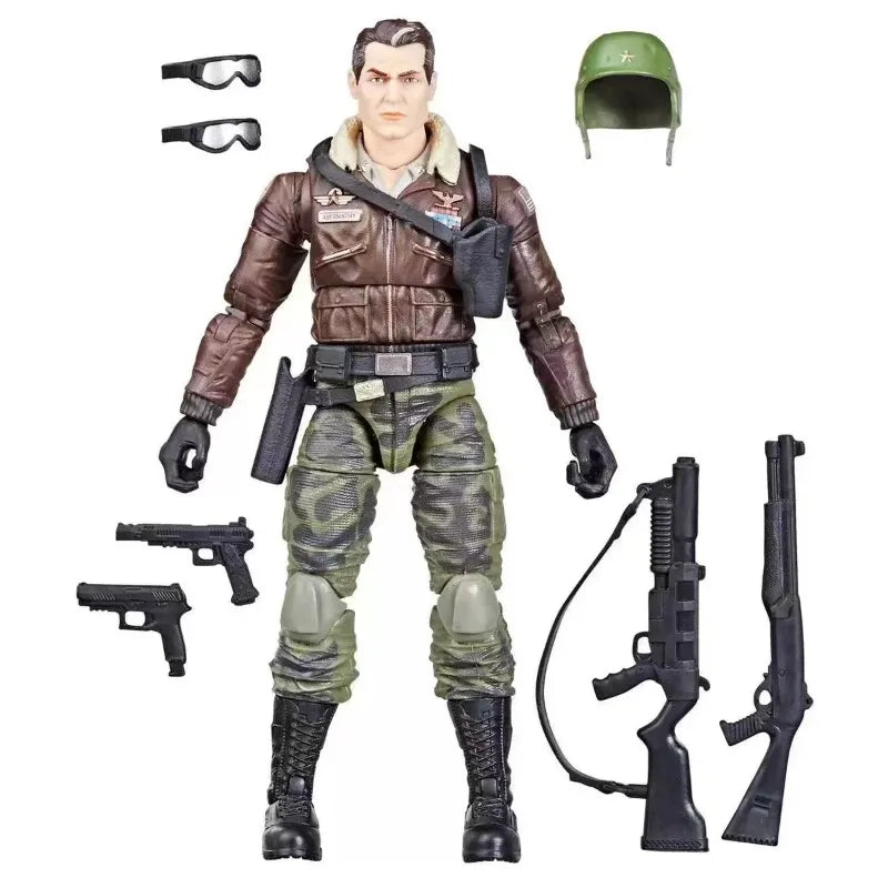 Original Hasbro G.I. Joe Classified Series 103 General Clayton Hawk Abernathy Action Figure Collection Model
