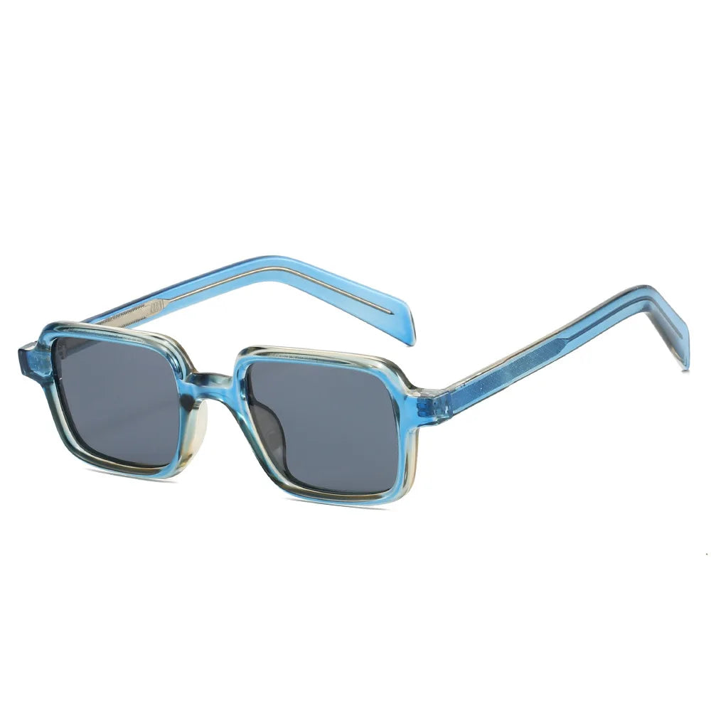 JNPCXI New Square Quality Sunglasses Women Shades UV400 Retro Trending Rivets Men Gradient Sun Glasses