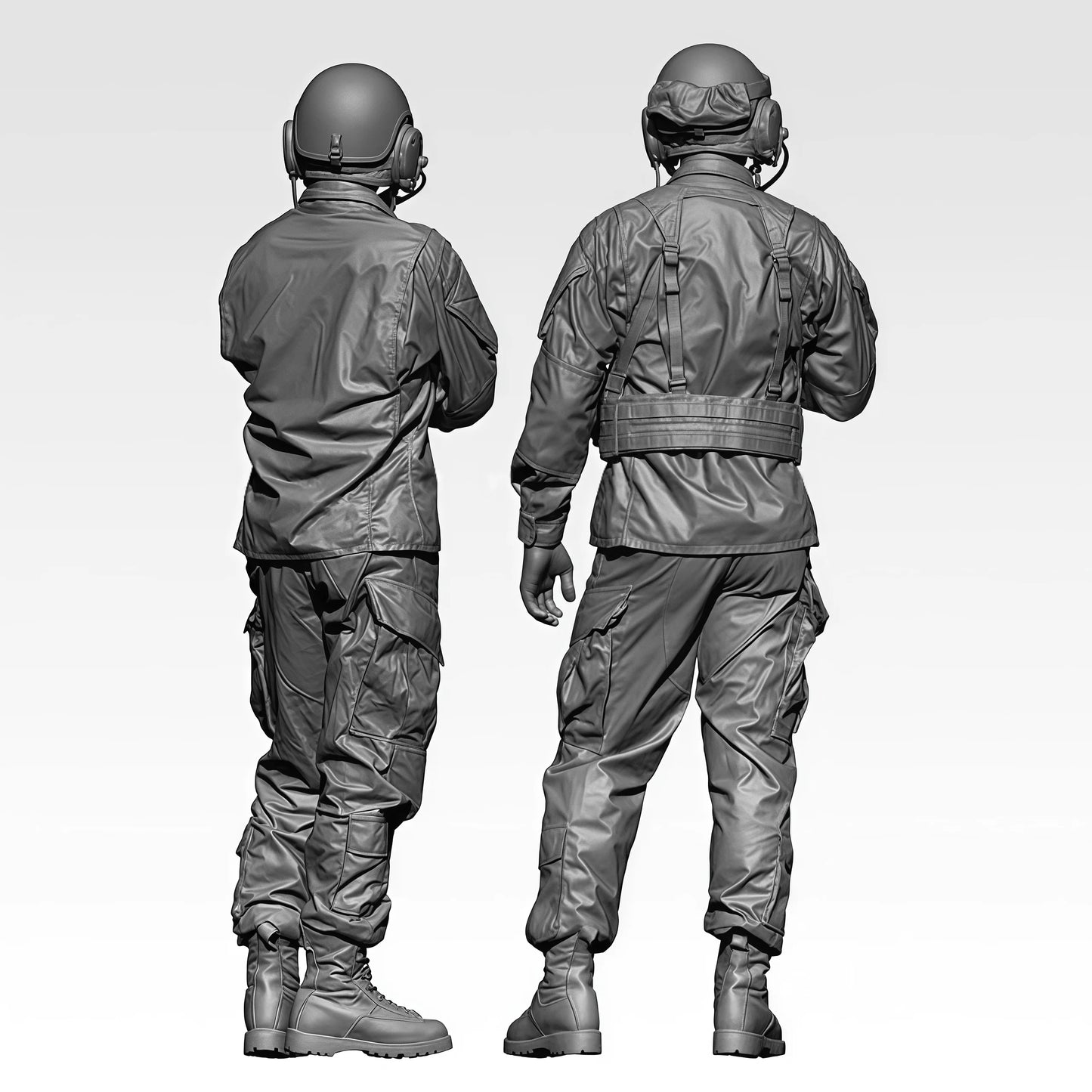 1/35 Casting Resin Model Assembly Kit, GK, Modern American Pilot Model, Unpainted