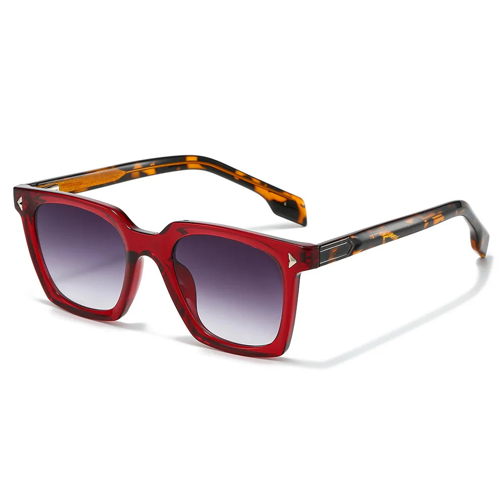 JNPCXI Fashion Sunglasses Men Vintage Square Tr90 Gradient Sun Glasses Outdoor Sports Party Vacation Travel Driving Eyeglasses