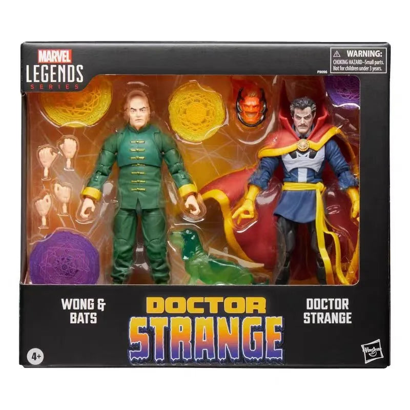 Original Hasbro Marvel Legends Series Doctor Strange Wong and Bats Action Figures Toys Model Ornaments