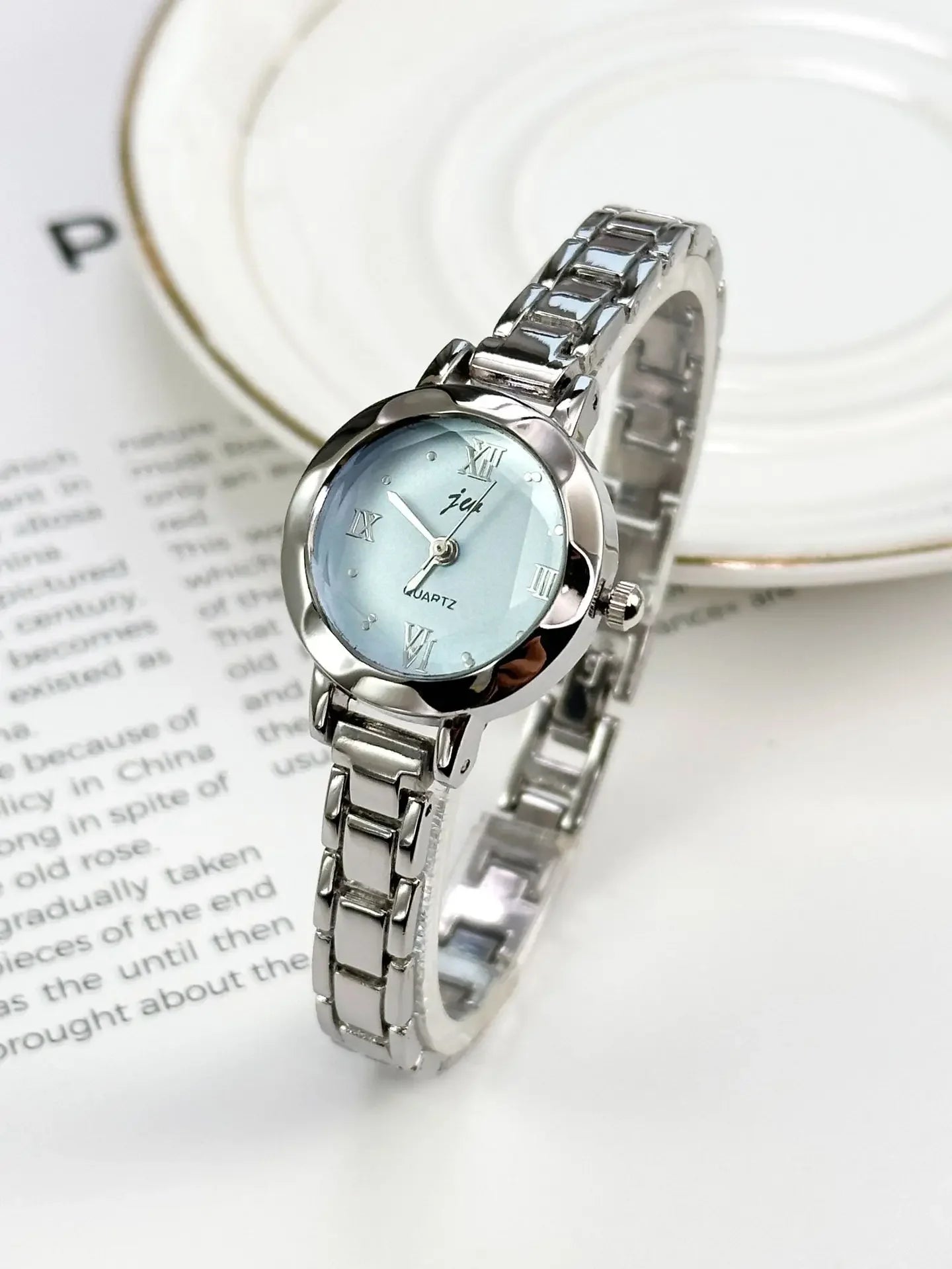 L Luxury Ladies Small Dial Watch for Women Silver Stainless Stee Wristwatch Dress Women's Quartz Bracelet Clock Gift Relogio