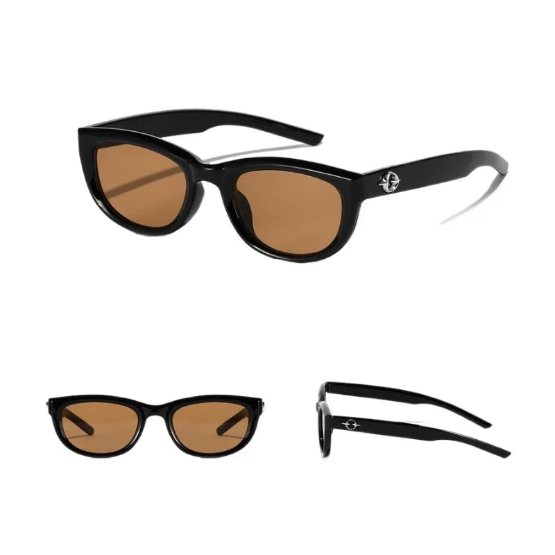 2PCS Y2K Fashion Korean Sweet Cool Spicy Girl Sunglasses For Women Men