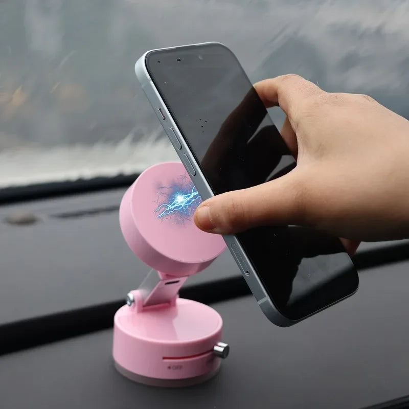 Vacuum Magnetic Suction Cup, Double Sided Hands-Free Magnetic Cell Phone Holder