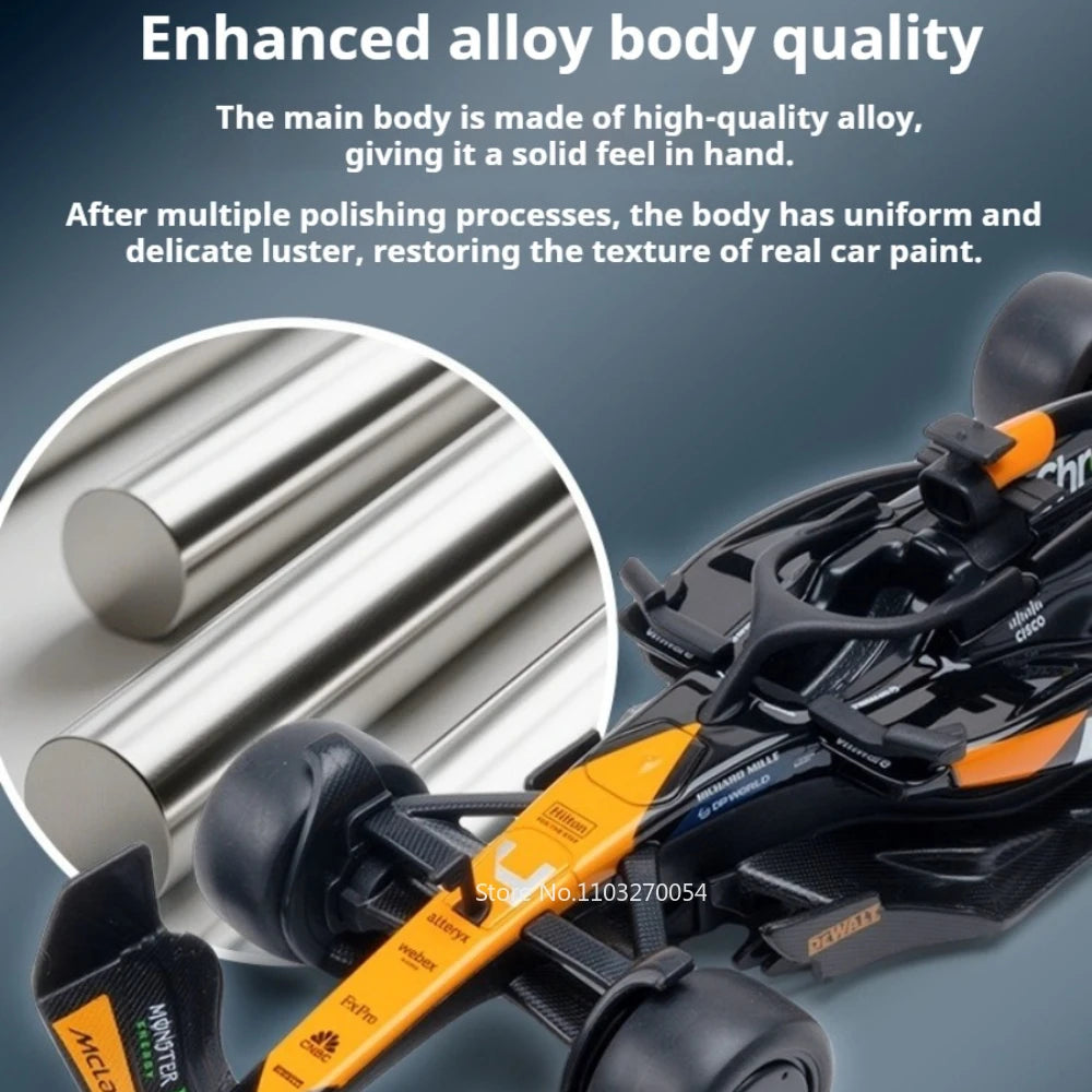 1:32 F1 Formula E Racing Cars Diecast Alloy Model Toys Rubber Tires Exquisite Body High Simulation Models Bookshelf Decorations