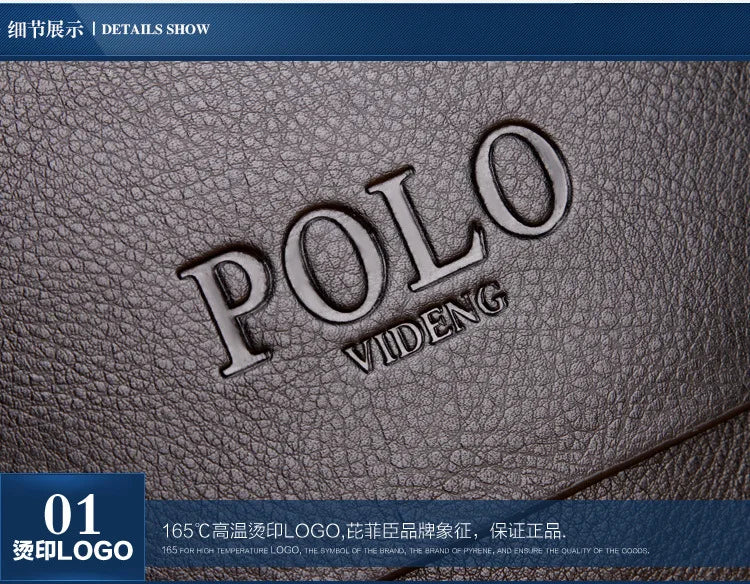 The Leisure Business Single Shoulder Bag Polo Vertical  Man Trend Inclined Shoulder Bag Сумка Мужская На Плечо Crossbody Bag