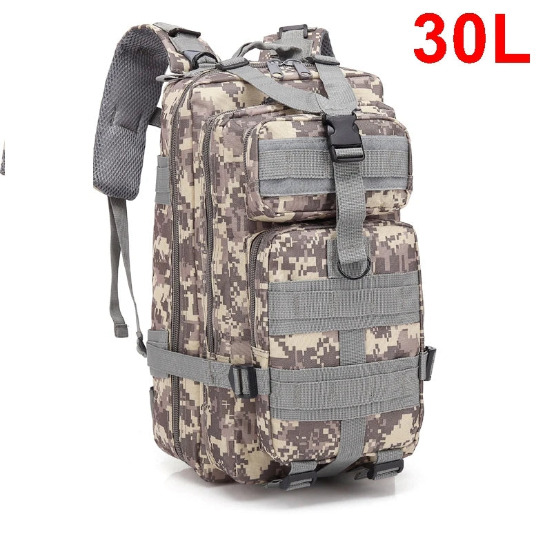 30/50L Tactical Backpack Military Survival Outdoor Molle Assault Pack Hiking Bag
