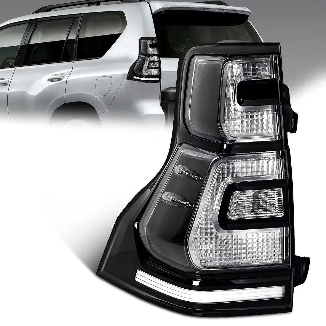 For Toyota Land Cruiser Prado FJ150 LC150 GRJ150 2018 2019 2020 LED Tail Lamps Rear Driving Turn Signal Brake Lights Taillights
