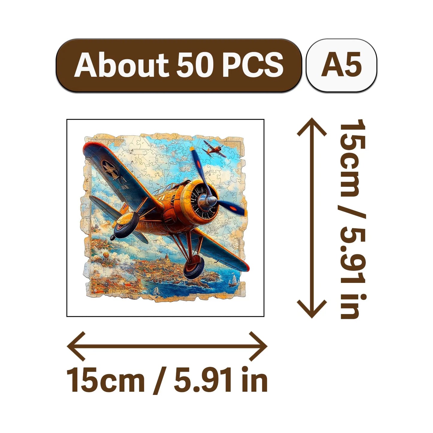 Nowadays Retro Art Style Wooden Jigsaw Puzzle Wood Home Decor Painting Christmas and Halloween Gift Toy for Teen and Kid