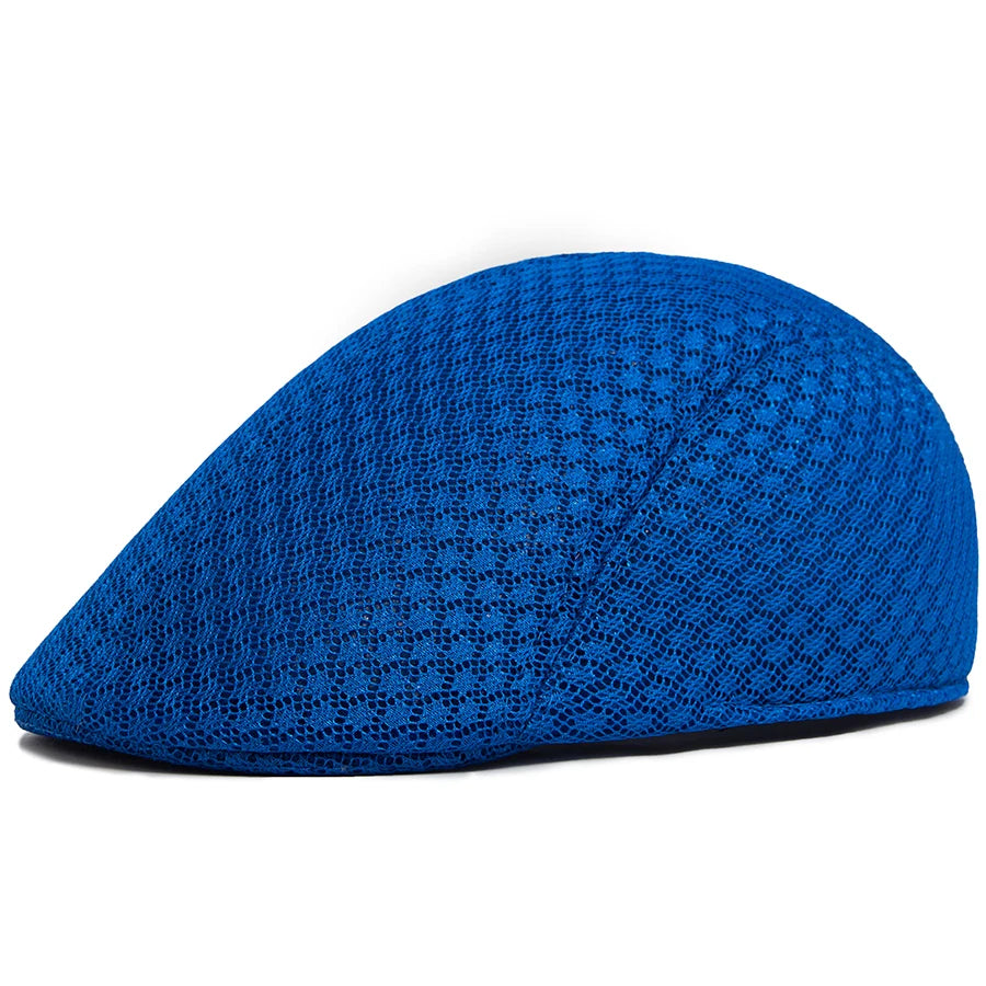 Women Beret Fashion Men Mesh Cap Casual Solid Berets Female Summer Soft Top Sun Visor Hat For Male 55-59cm Head Circum Unisex