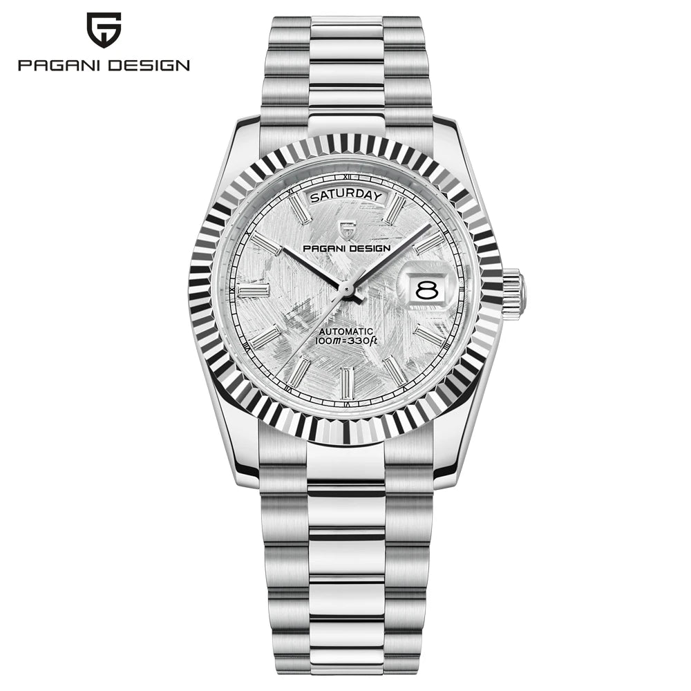 PAGANI DD36 Men's Watch Silver White Luxury Automatic Mechanical Wristwatches
