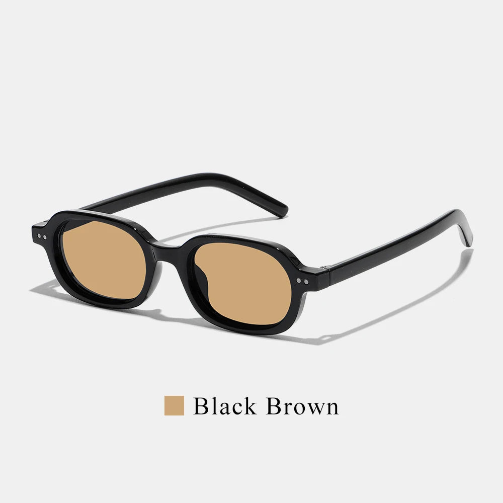 Retro Small Oval Sunglasses Women Men UV400 Fashion Shades Vintage Style Beach Travel Street Driving Outdoor Sun Glasses