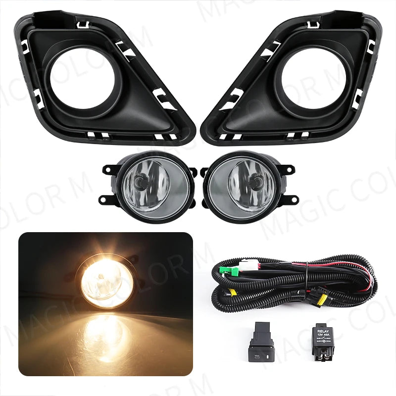 For Toyota Ractis 2010 2011 2012 2013 2014 Led Fog Lamp Angel Eyes DRL Daytime Running Light Yellow White Blue Red Waterproof