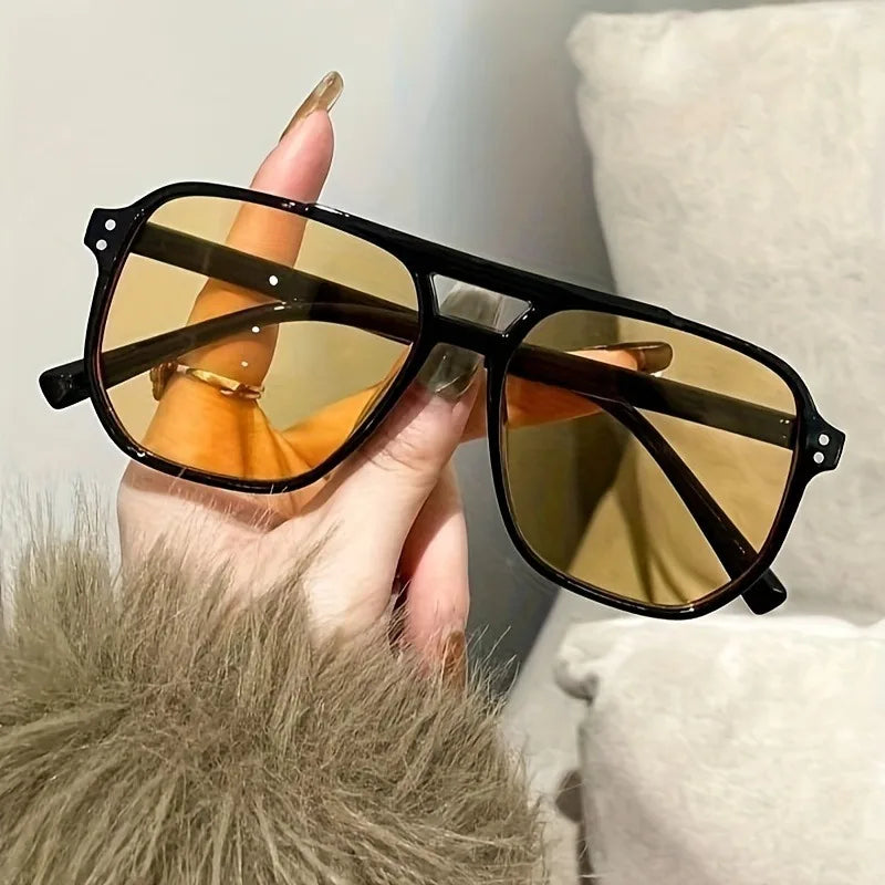 Rectangular Women's Fashion Glasses Perfect for Everyday Wear and Travel  PC Lens Anti-Reflective and Lightweight