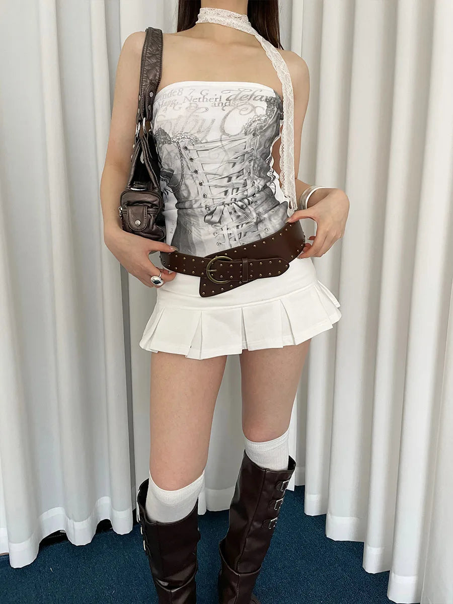 Heavy Industrial Punk Style Rivet Wide Belt For Women 2025 New Model Suitable For Skirts And Jeans Waist Cincher Niche Belt