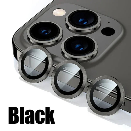 3Pcs black Camera Lens Protector iPhone 11-15 ProMax 14/13 Mini 15 Plus