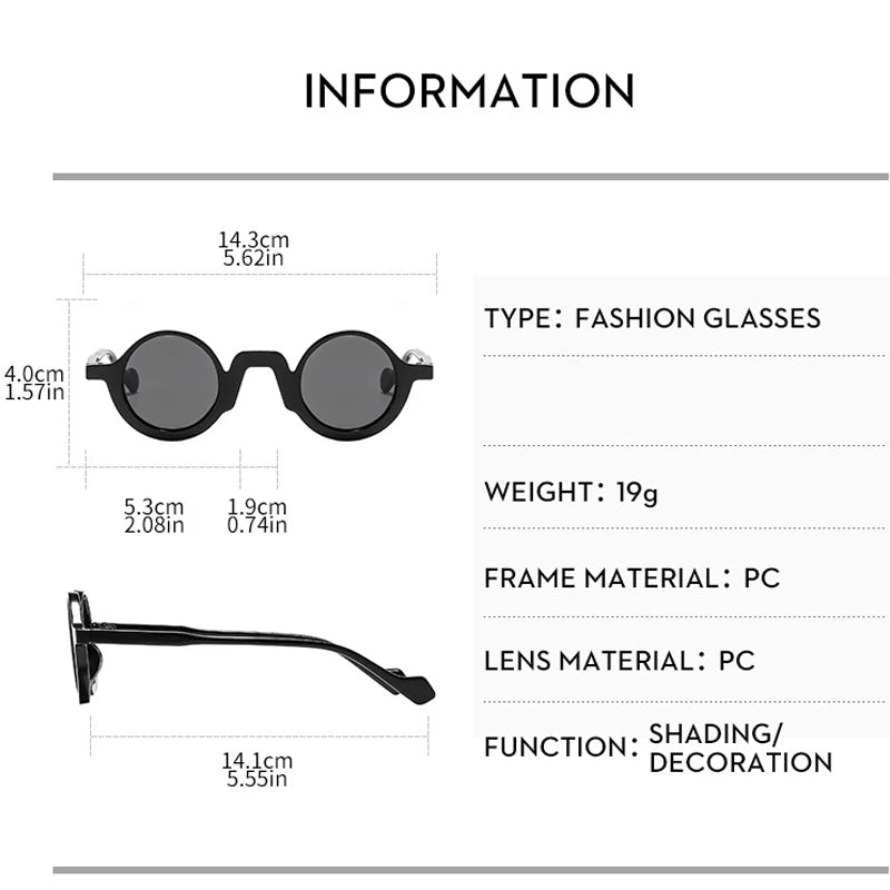 JNPCXI New Retro Small Round Punk Women Sunglasses Fashion Green Shades UV400 Trending Men Leopard Sun Glasses
