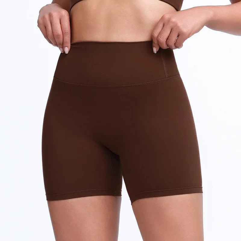 DIA FIT JOY New Naked feel tight fitting pants cycling yoga pants high waisted and hip lifting sports shorts fitness pants