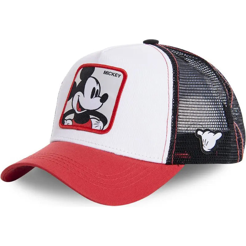High Quality Disney Styles Anime Cartoon Snapback Cotton Cap, Trucker Mesh Hat