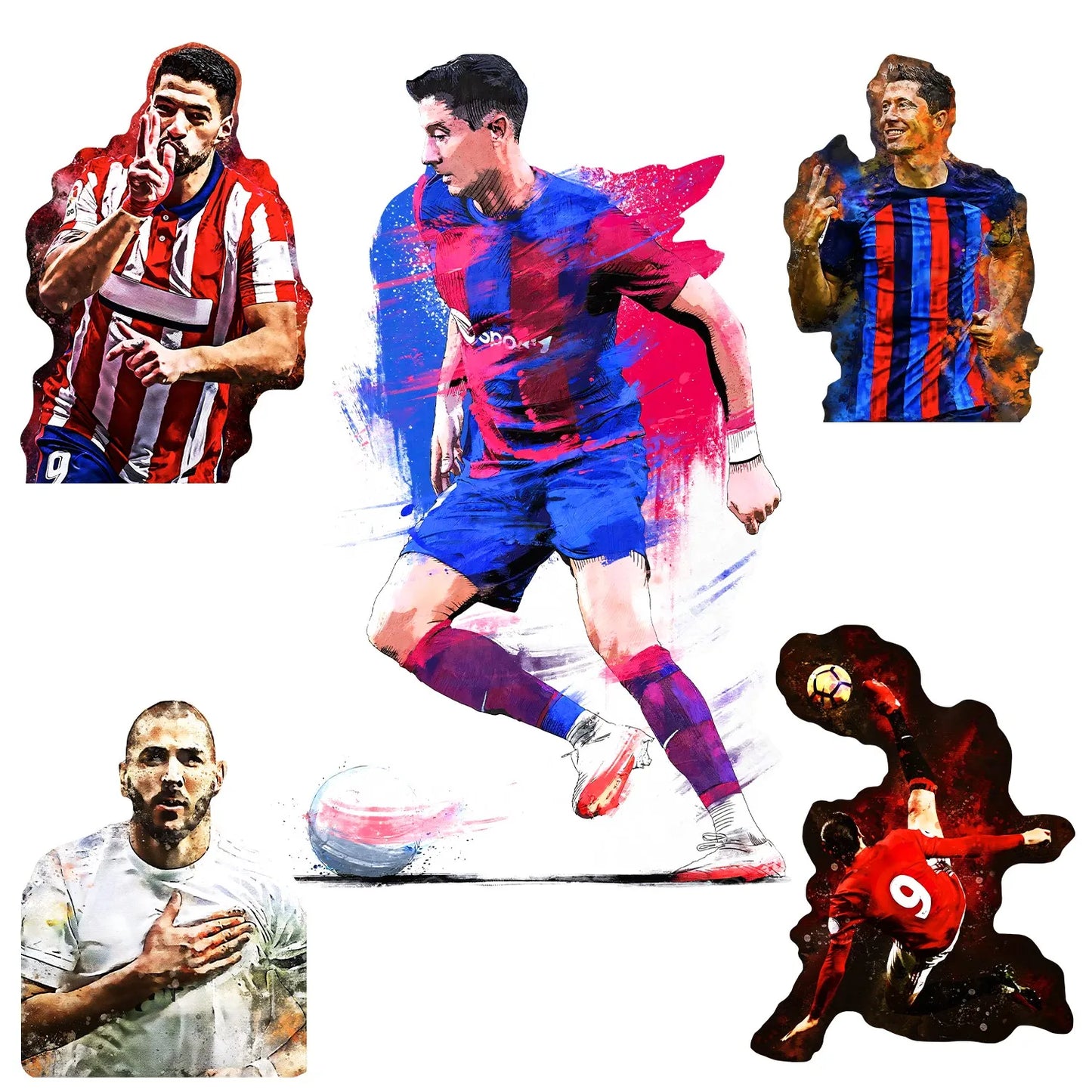Football Genius Wooden Jigsaw Puzzle Wood Home Decor Painting Christmas and Halloween Gift Toy for Teen and Kid