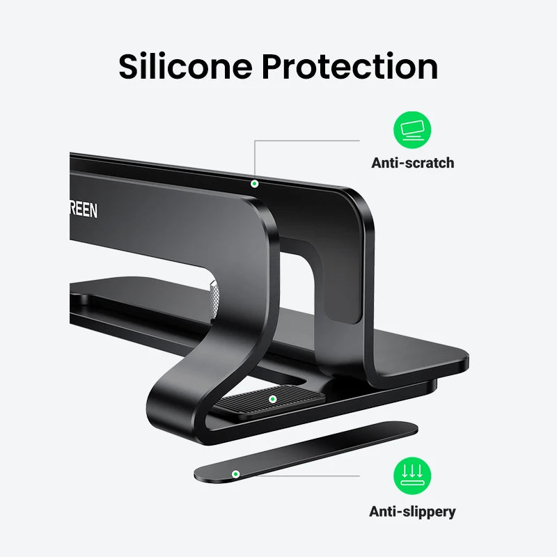 Vertical Laptop Stand MacBook Pro Aluminum Portable Notebook Tablet Phone Stand