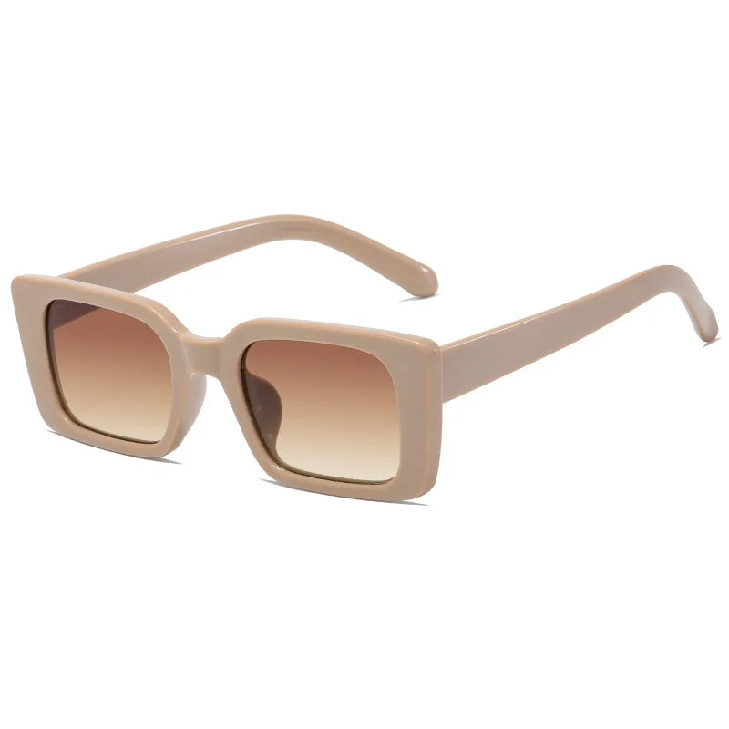 JNPCXI Fashion Square Women Luxury Sunglasses Retro Rivets Men Candy Color Shades UV400 Sun Glasses