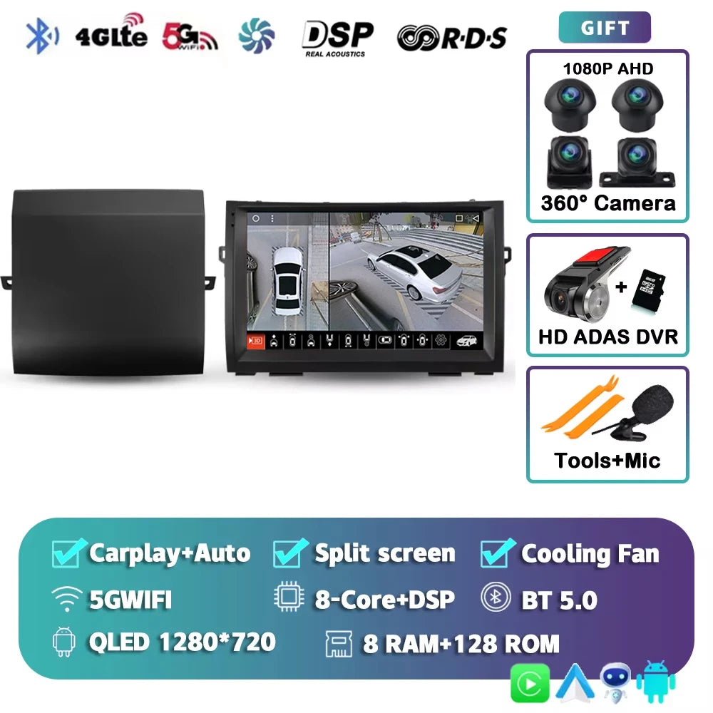 WIFI For Toyota Prius XW20 II 2 2003 - 2011 Car Radio Multimedia Video Player Navigation stereo GPS Android 15 No 2din 2 din dvd