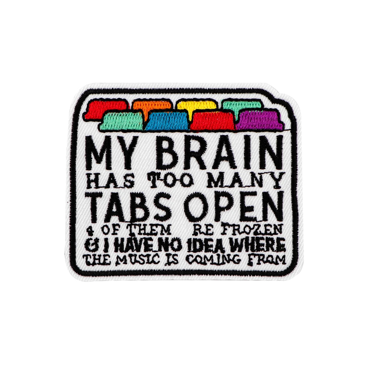 Humorous Letters Embroidery Patch Funny Quotes Iron On Patches For Clothing Thermoadhesive Patches On Clothes DIY Sew Badges