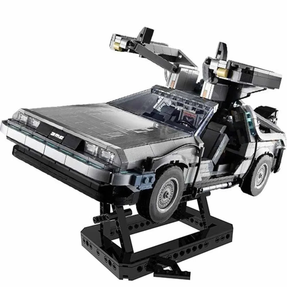 1872PCS Back to the Future Time Machine DeLorean DMC-12 Car Building Blocks Set