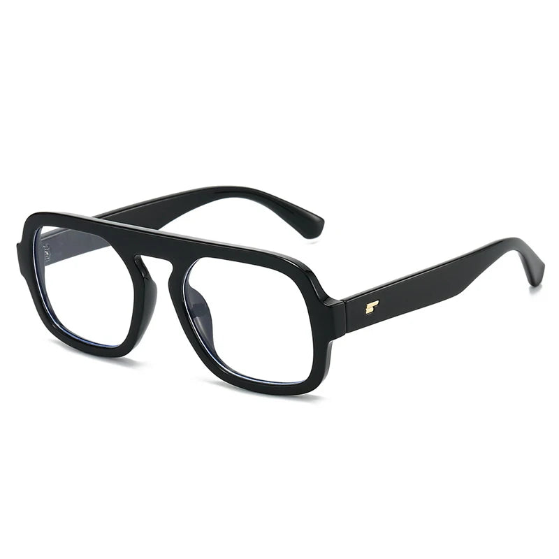 JNPCXI Ins Popular Fashion Square Sunglasses Women Retro Rivets Clear Gradient Shades UV400 Men Trending Sun Glasses
