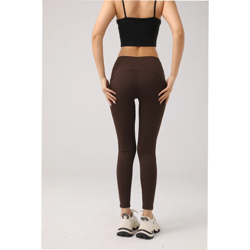 Waist Yoga Pants with Pockets, Leggings for Women Tummy Control Compression Workout Leggings for Women