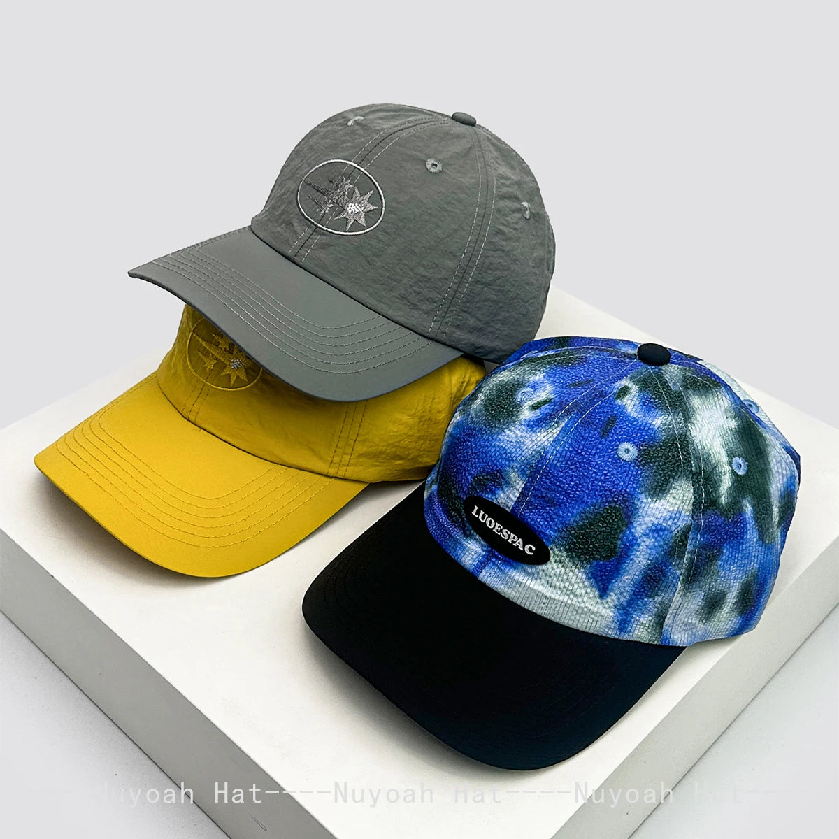 New Unisex Quick Drying Leopard Print Pattern Letter Baseball Hats Sunshade Color Block Breathable Niche Peaked Caps Versatile