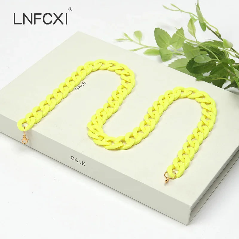 New Fashion Men Women Neck Chain for Mask Glasses Acrylic Sunglasses Chains Lanyard Reading Eyeglasses Cord Neck Strap Rope