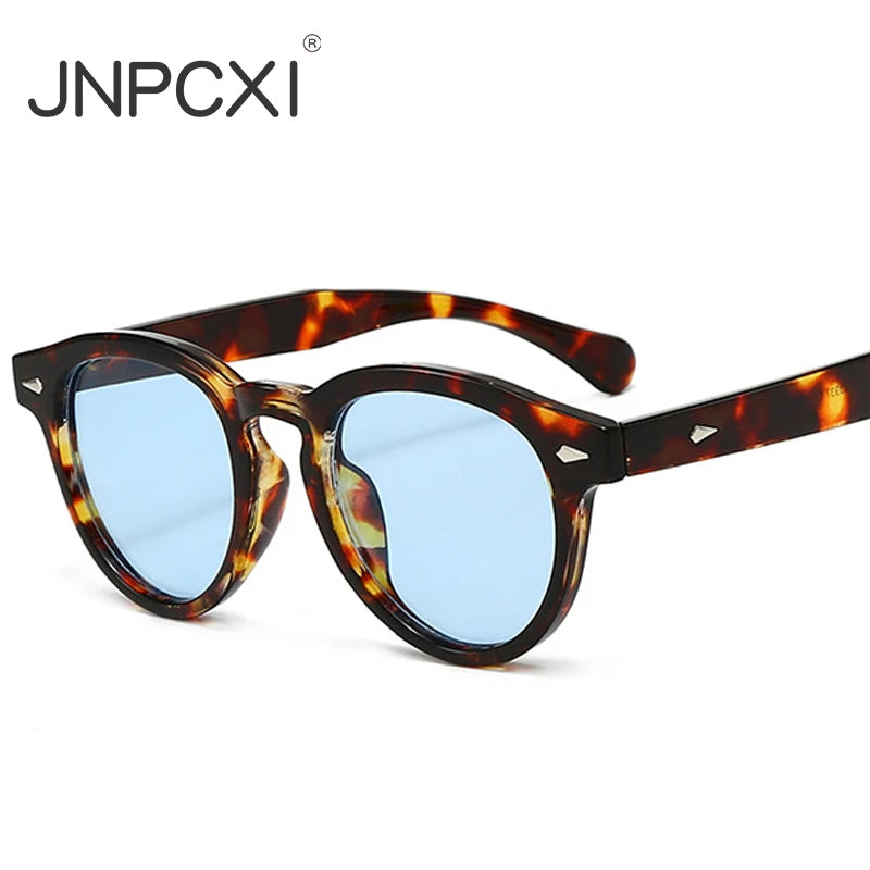 JNPCXI Retro Round Sunglasses Women Fashion Rice Nail Shades UV400 Men Trending Candy Color Sun Glasses