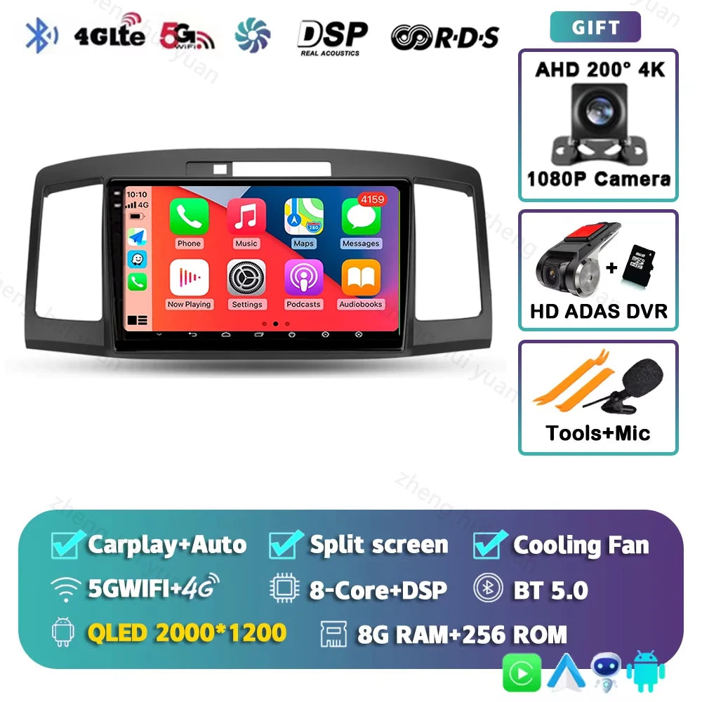 Android 15 CarPlay Auto For Toyota Allion Premio T240 2001 - 2007 Car Radio Multimedia navigation video DVD Autoradio Stereo gps