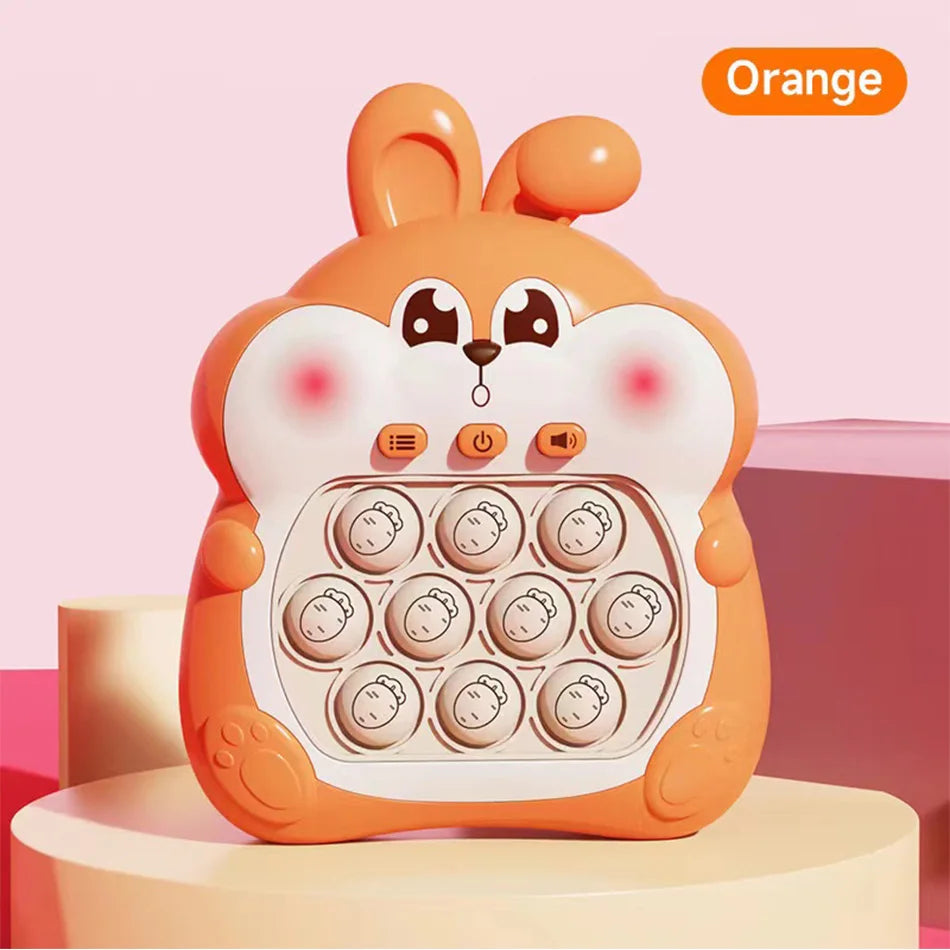 Pop Quick Push Bubbles Game Machine Kids Cartoon Fun Whac-A-Mole Squeezing Toys