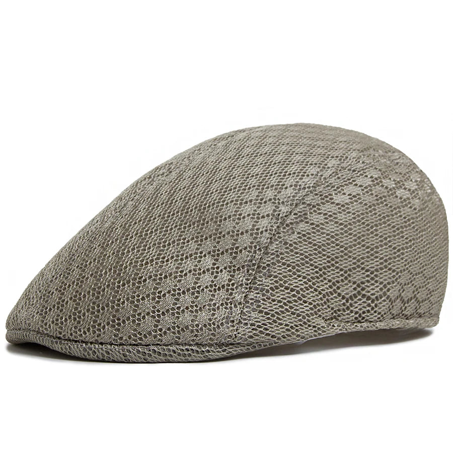 Women Beret Fashion Men Mesh Cap Casual Solid Berets Female Summer Soft Top Sun Visor Hat For Male 55-59cm Head Circum Unisex