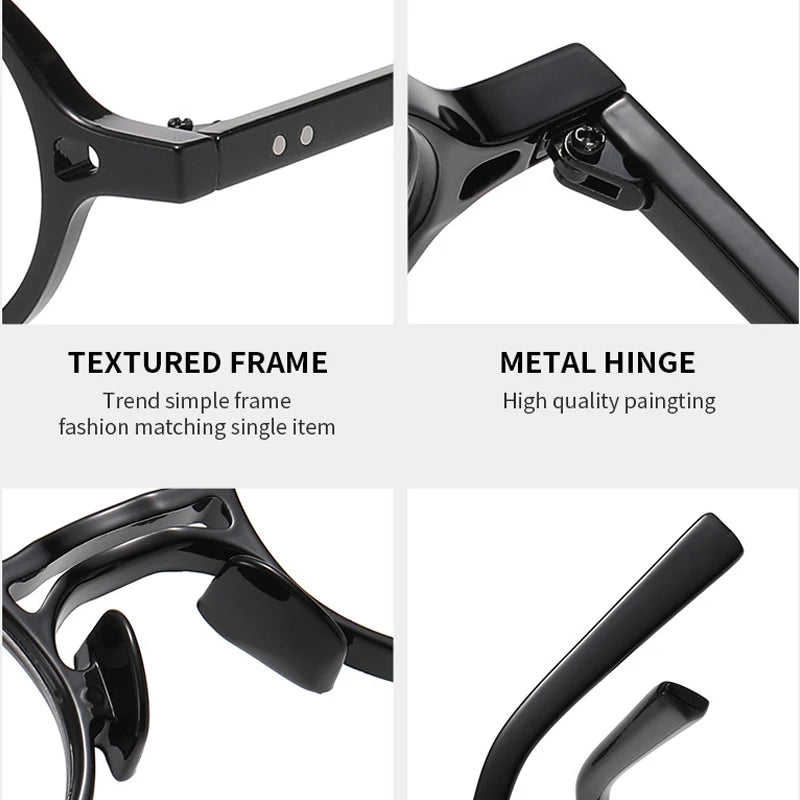JNPCXI New Retro Small Round Women Glasses Frame Fashion Punk Eyewear Clear Anti-Blu-Ray Men Optical Frame Computer Goggles