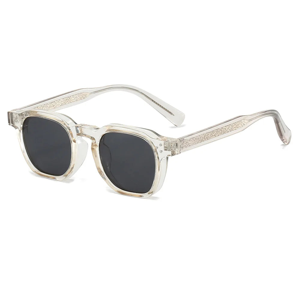 JNPCXI Wholesale New Square Retro Sunglasses Men Fashion Punk Sun Glasses Women Travel Eyewear Lunette De Soleil Femme UV400