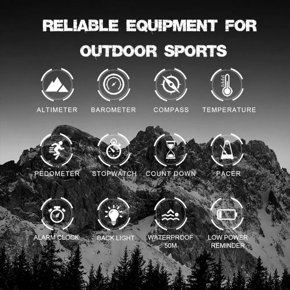 NORTH EDGE APACHE-46 Men Digital Watch Sports Running Swimming Sport Watches