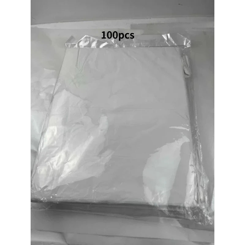 100pcs Thick Long Disposable Plastic Apron: Waterproof Oil-Proof for Restaurant Hot Pot, Adult Cleaning Smock