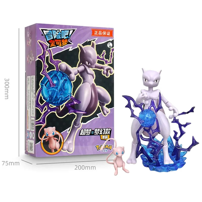 Let's Go! Pokemon Toys Pikachu Charmander Bulbasaur Squirtle Mew Building Blocks