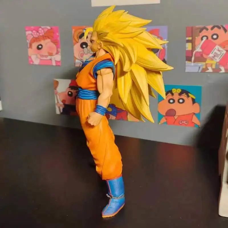 27CM Dragon Ball Z Son Goku SSJ3 Figure Super Saiyan 3 Goku Action Figures PVC Statue Collection Model Toys for Children Gifts