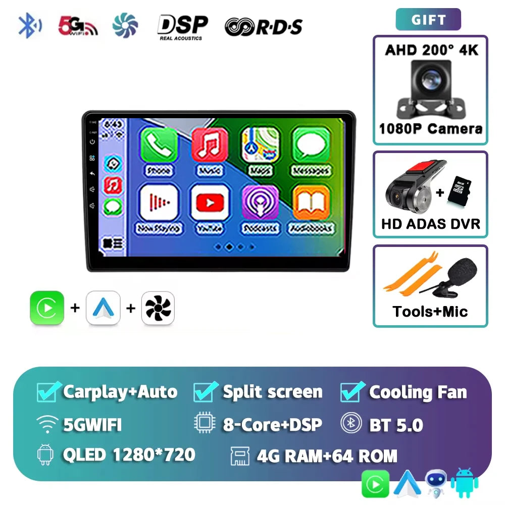 Android 15 Car Radio For Citroen Berlingo B9 Peugeot Partner Wireless Carplay Android Auto Stereo 4G Car Multimedia Player DSP 2