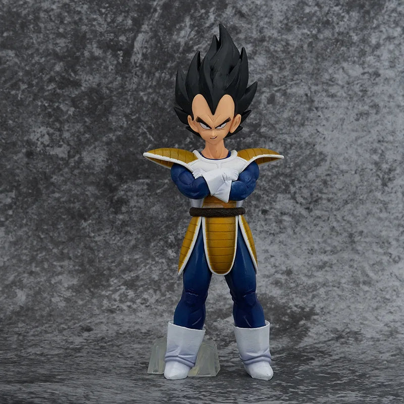 9in Anime Dragon Ball Z Young Vegeta Scouter Figurine PVC Statue Collection