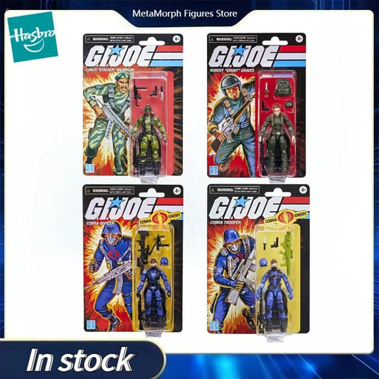 Original Hasbro G.I. Joe Classified Series Retro Hanging Card COBRA TROOPER/OFFICER/Grant/STALKER Anime Figure Collection Toys