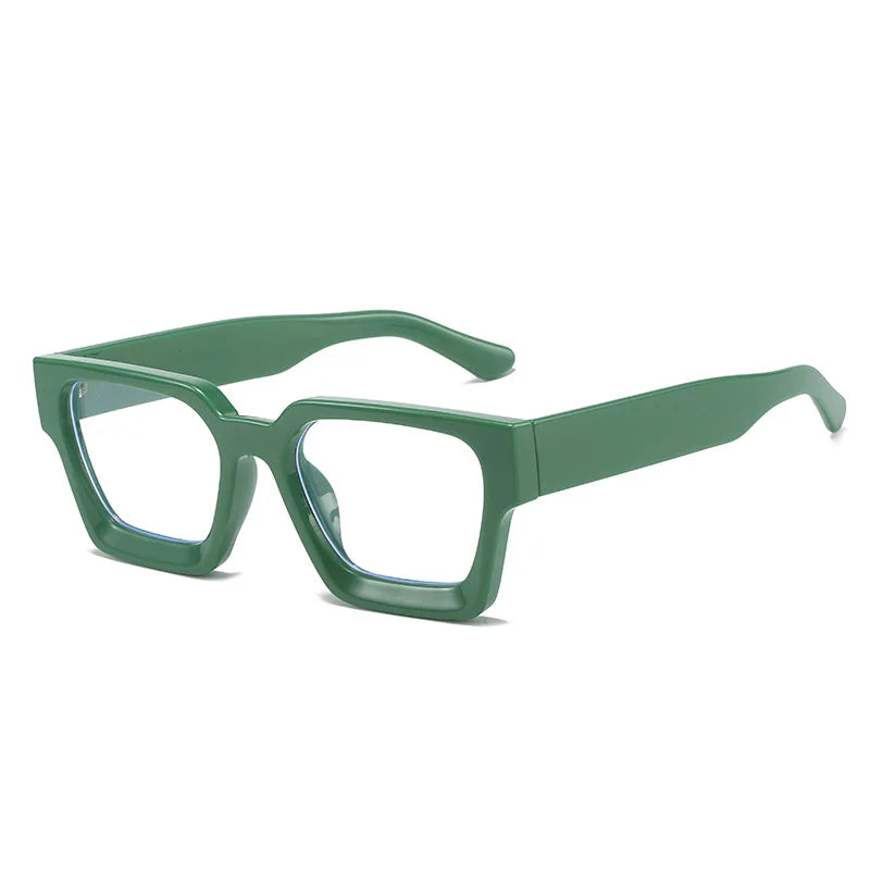 JNPCXI Vintage Glasses Frame Men Women Square Computer Frame Eyewear Blocking Glasses Optical Spectacle Eyeglass