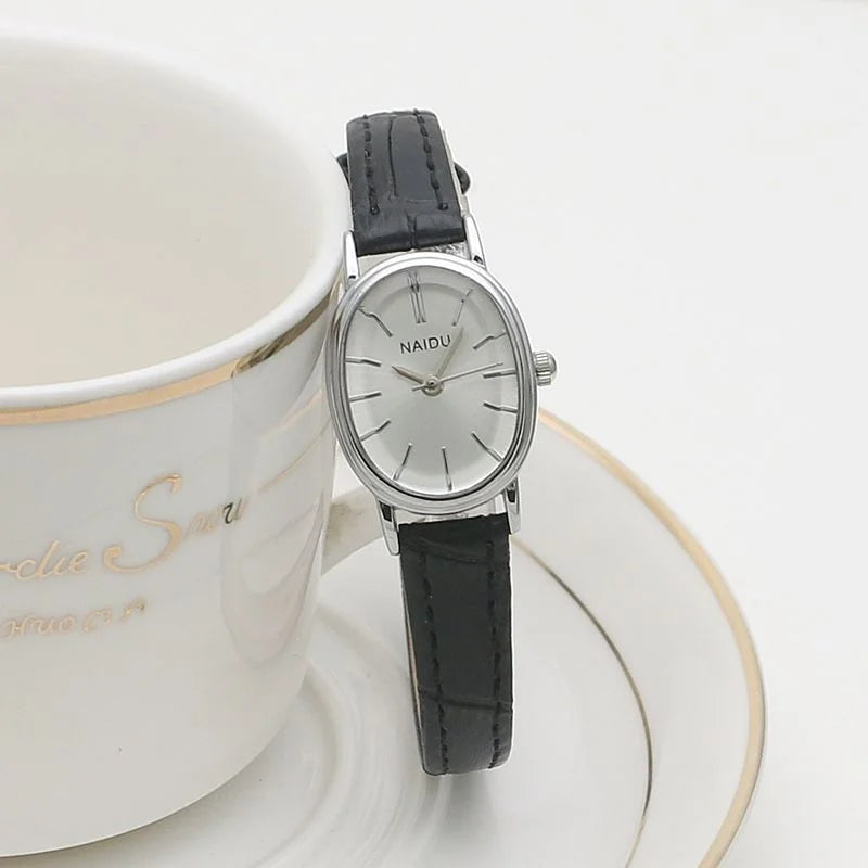 Fashion Brand Women Oval Dial Watch Luxury Leather Strap Quartz Watch Gift Ladies Wristwatches Relojes Para Mujer Wholesale