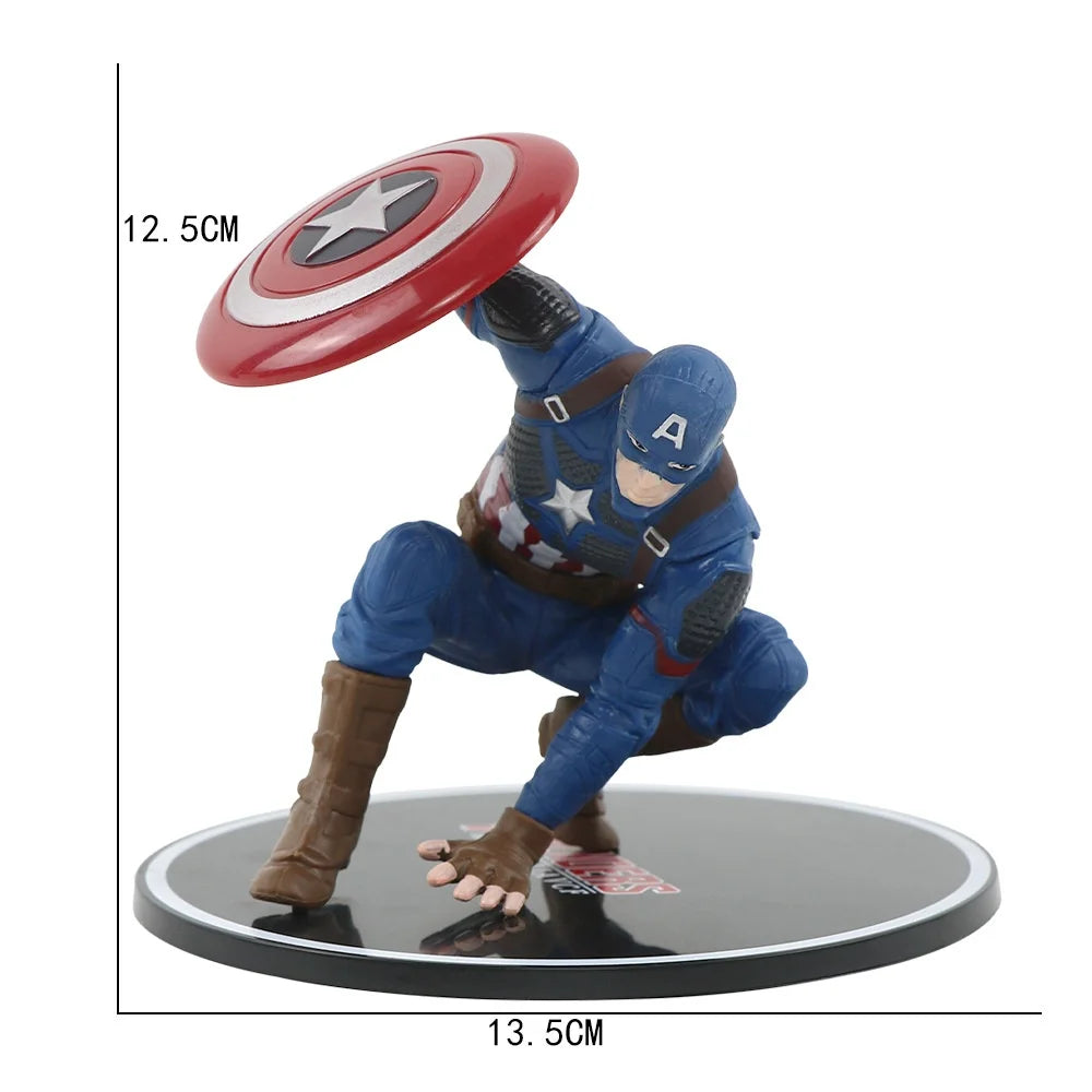 Superhero Spiderman Ironman Captain America Hulk War Machine Hero Action Figures