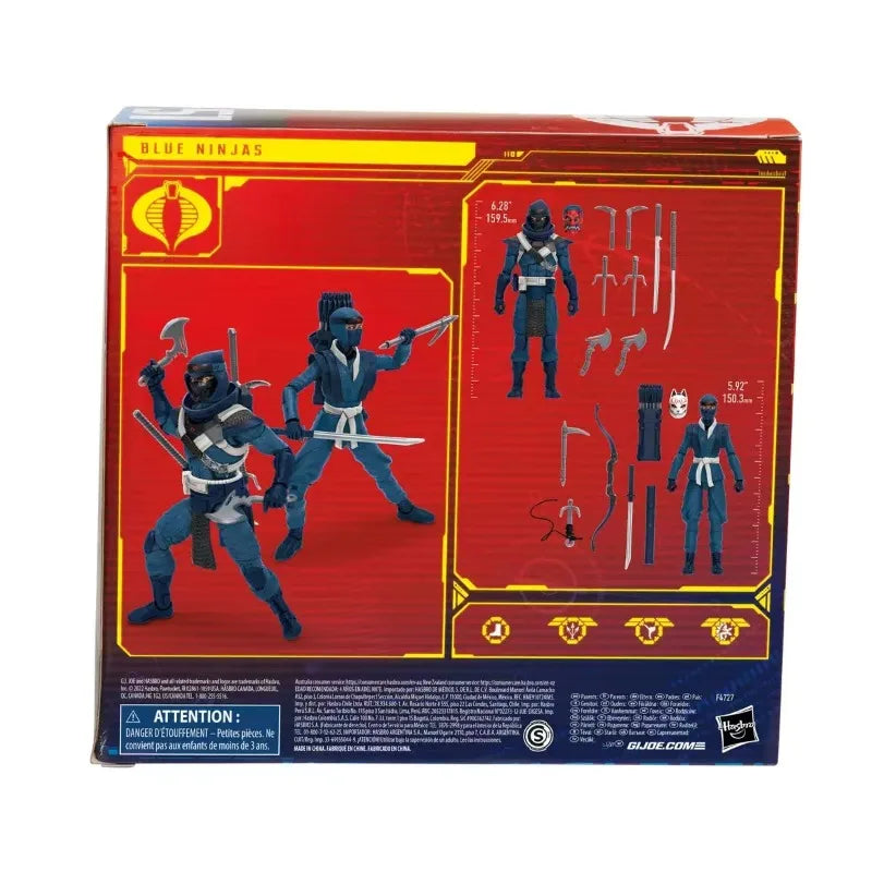 Original Hasbro G.I. Joe Classified Series 51 Blue Ninjas Anime Figures Toys Models Collection